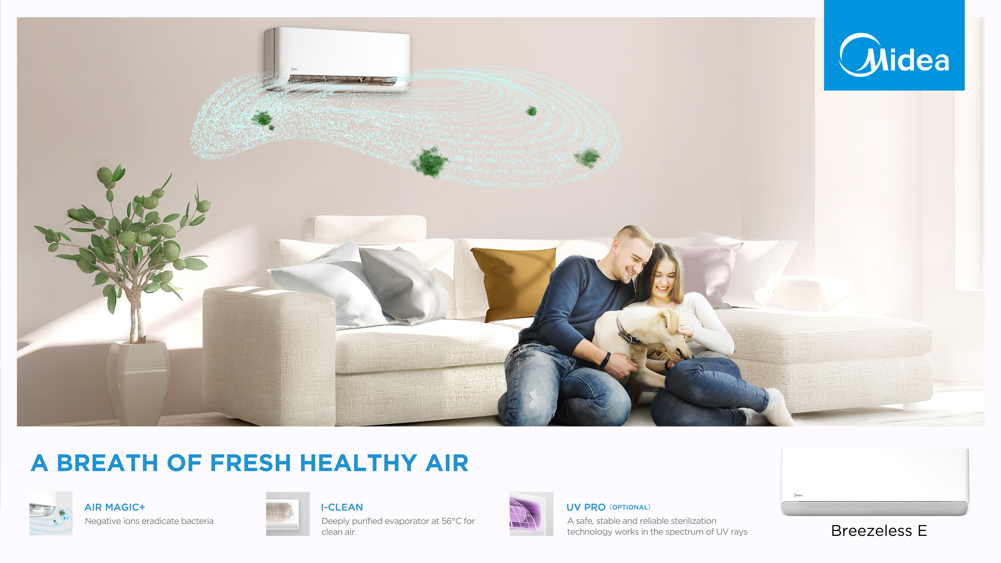 Midea Breezeless E 1 Ton